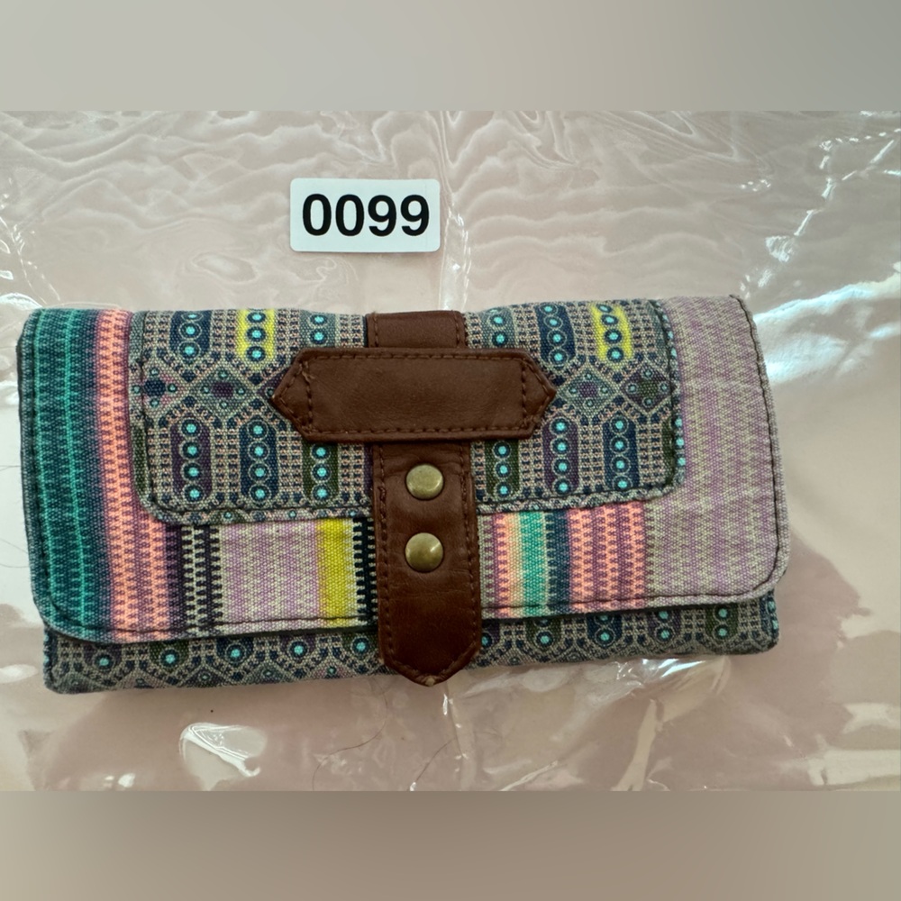 (0099)  Aztec country western wallet clutch boho